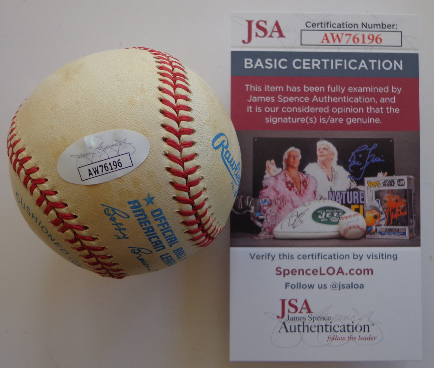 Boog Powell Signed/Autographed OAL Baseball Baltimore Orioles JSA 191792