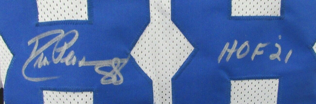 Drew Pearson HOF Autographed/Inscribed HOF 21 Cowboys Custom Football Jersey JSA