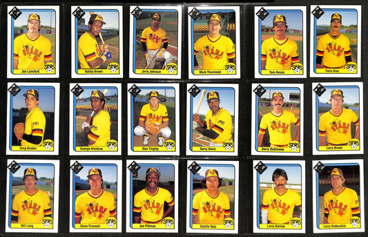 1983 BHM Baseball Las Vegas Stars Complete Team Set (23/23) Cards 189379