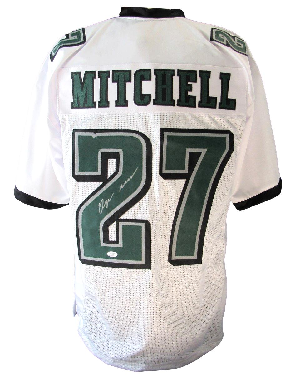 Quinyon Mitchell White Custom Football Jersey Eagles JSA 193303