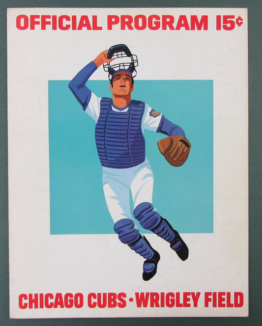 1973 Chicago Cubs vs. Houston Astros Scored Official Program Richard 8/10/73