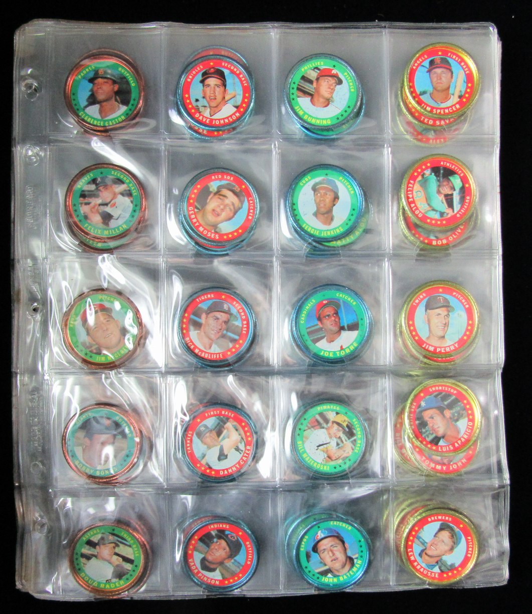 1971 Topps Baseball Coins Vintage Complete Set 153 182859