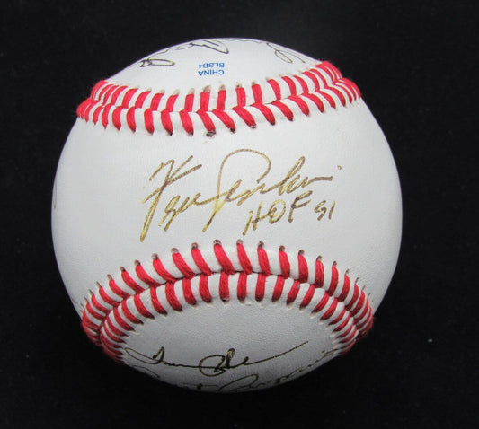 2013 Indians Fantasy Camp Multi-Autographed OML Baseball Cleveland Indians