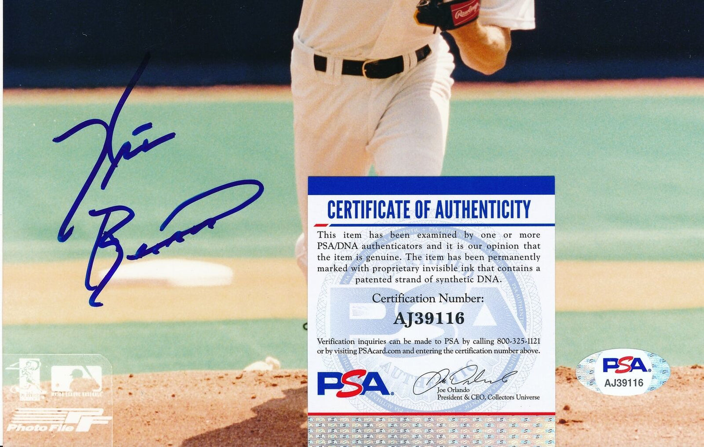 Kris Benson Pittsburgh Pirates Signed/Autographed 8x10 Photo PSA/DNA 164286