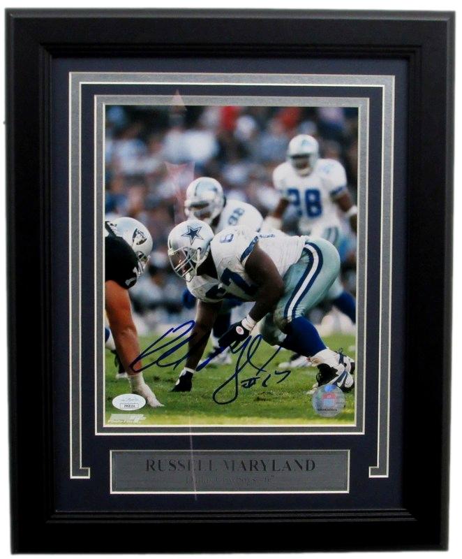 Russell Maryland Autographed 8x10 Photo Dallas Cowboys JSA 182127