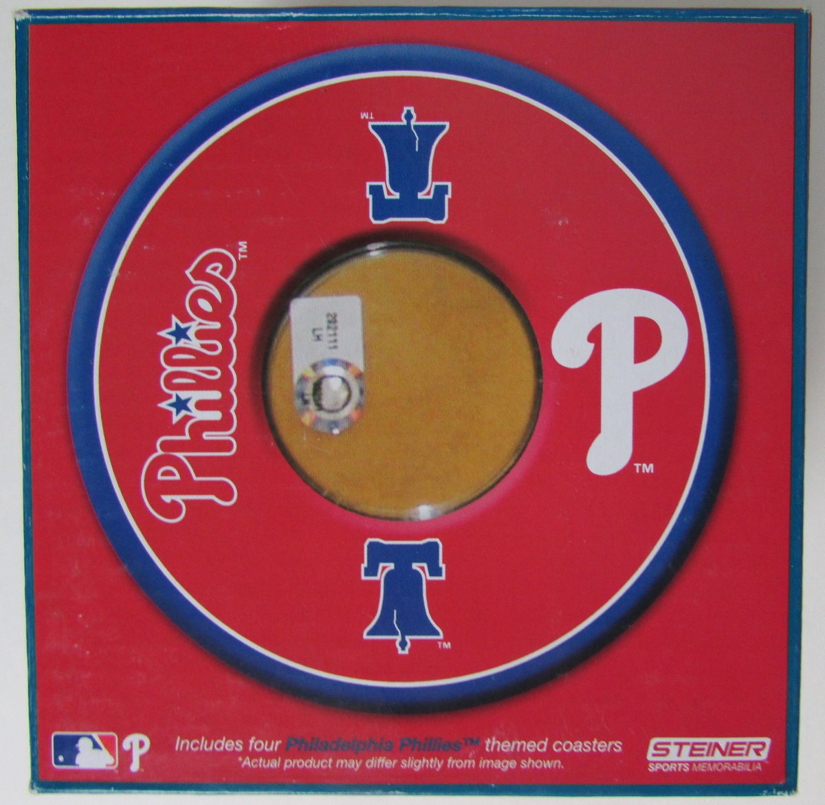 2010 Philadelphia Phillies MLB Authenicated Dirt Drink Coaster Set  147542