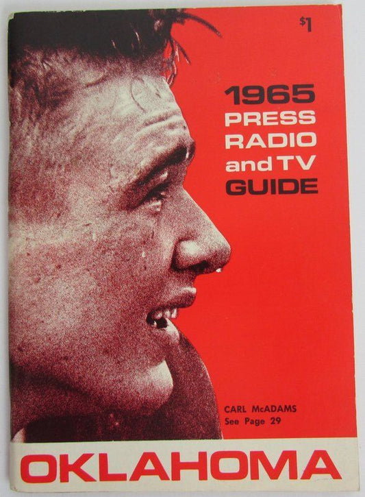 1965 Oklahoma Sooners Football Media/Press Guide 138105