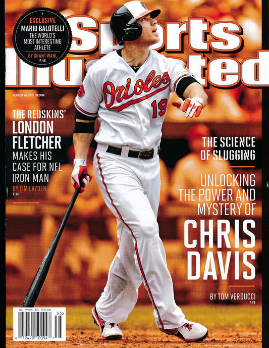 August 26, 2013 Chris Davis Orioles Sports Illustrated Magazine NO LABEL 182322