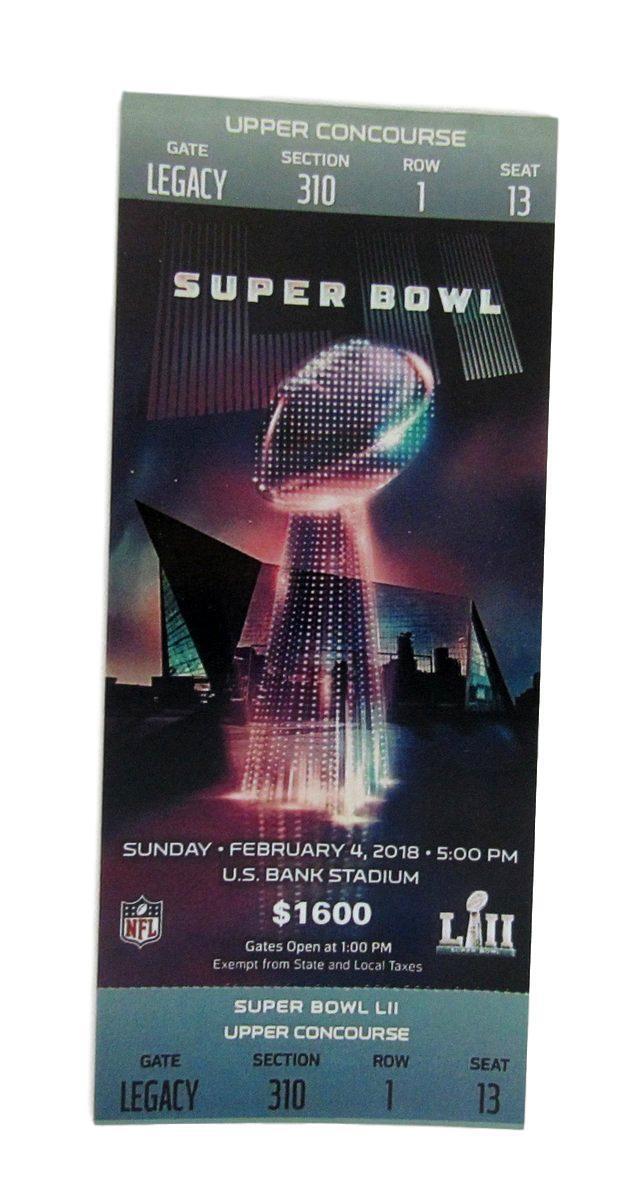 Philadelphia Eagles Superbowl Champions Daily Newpaper Replica SB Ticket 131738