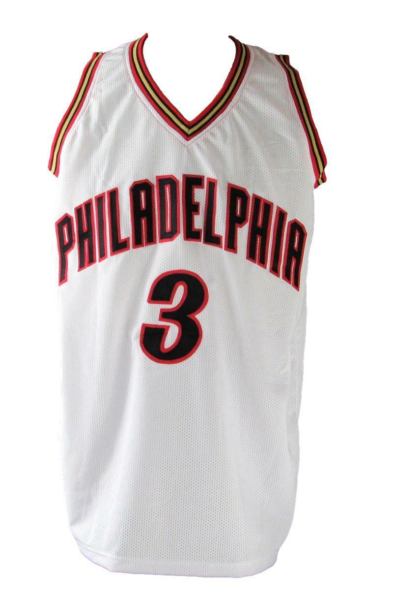 Allen Iverson HOF Signed/Auto 76ers Custom Basketball Jersey PSA/DNA 167218