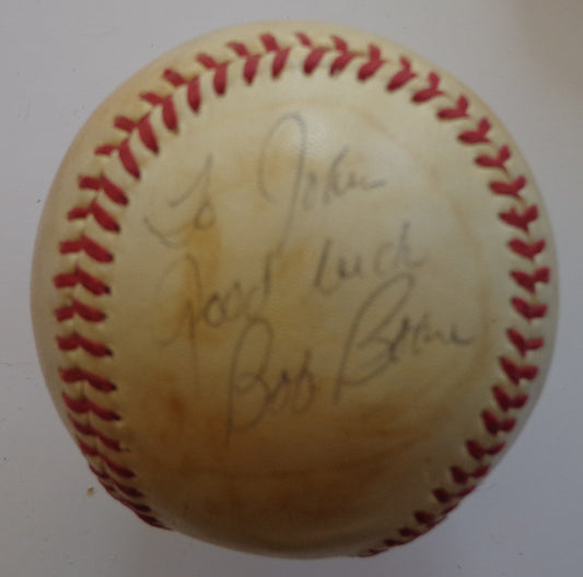 Bob Boone Signed/Insc 1978 World Series Baseball Philadelphi Phillies JSA 191800