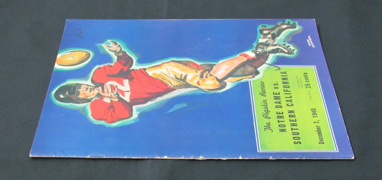 12/7/1940 Notre Dame vs. So. California Program 185915