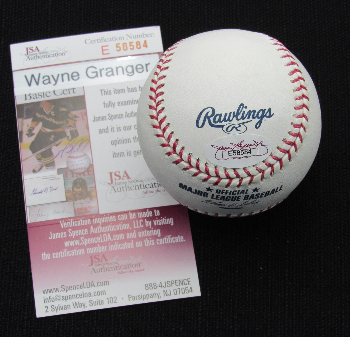 Wayne Granger Signed/Auto Yankees 100th OML Baseball JSA 186679