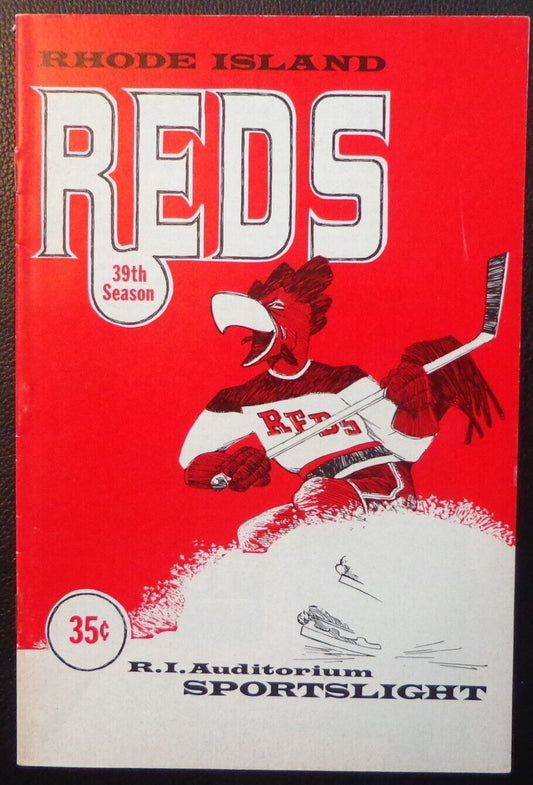 Vintage 1964-65 Rhode Island Reds Official ScoreCard Program Minor League Hockey