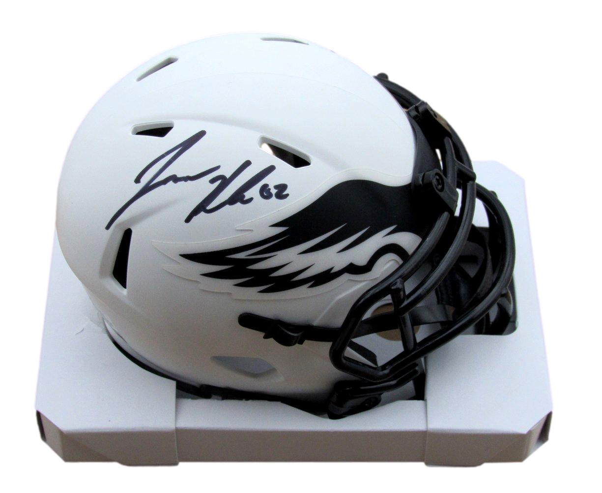 Jason Kelce Autographed Eagles Lunar Eclipse Mini Helmet Witness PSA/DNA 190106