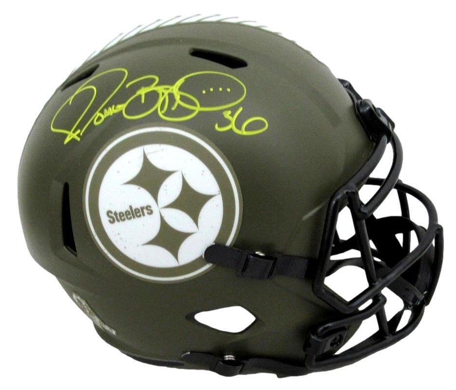 Jerome Bettis Signed Full Size Salute To Service Replica Helmet Steelers BAS 027