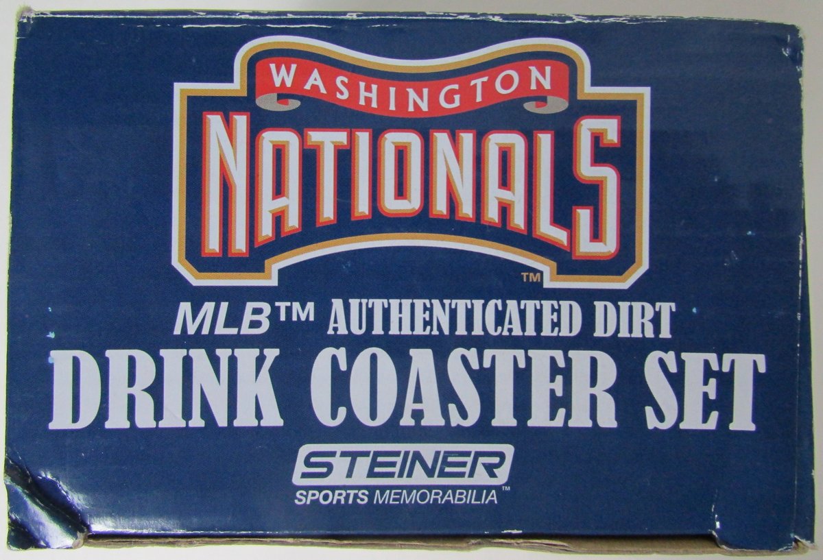 2010 Washington Nationals  MLB Authenicated Dirt Drink Coaster Set  147543