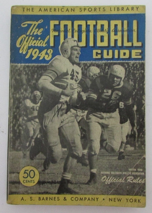 1943 NCAA Official Football Guide Glenn Dobbs 128174