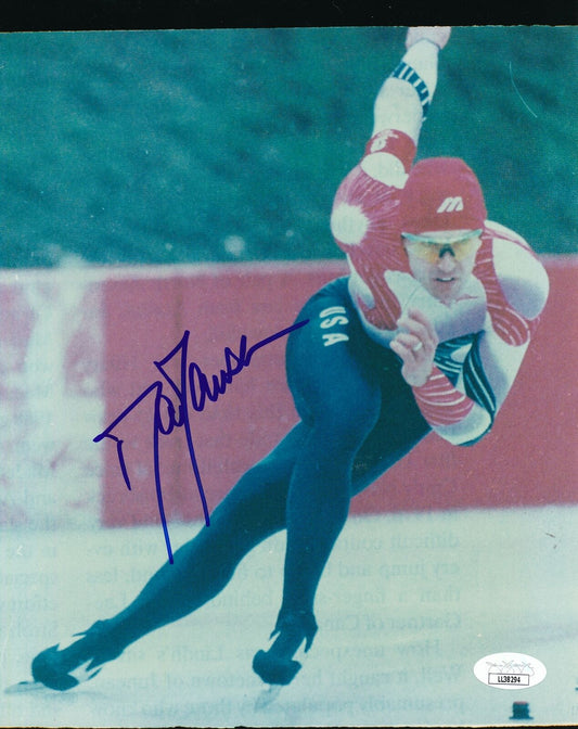 Dan Jansen Olympic Gold Speed Skating Signed/Autographed 8x10 Photo JSA 157471