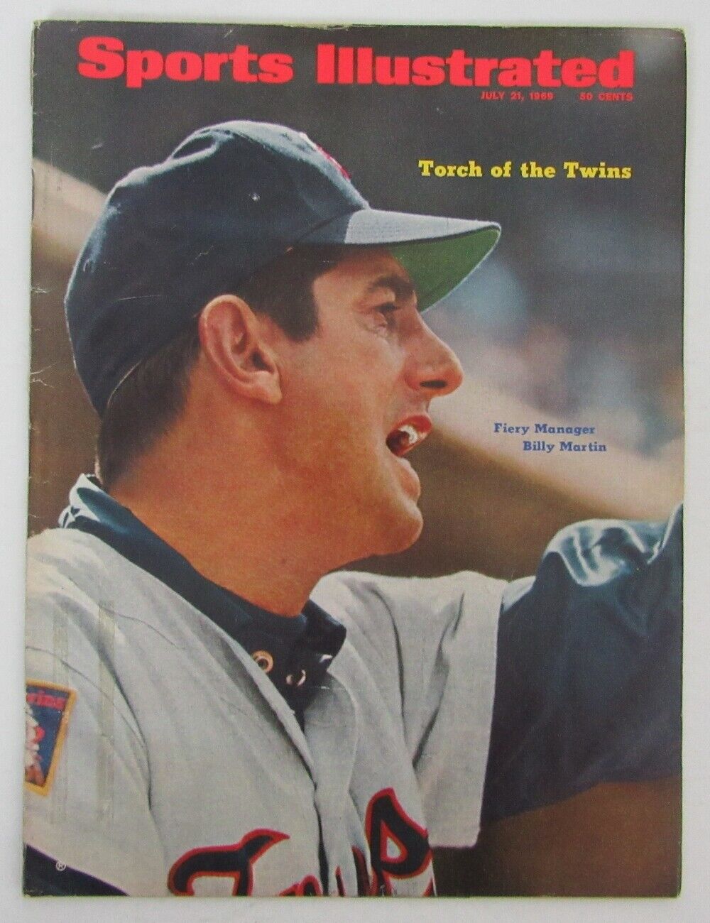 Billy Martin Minnesota Twins 1969 Sports Illustrated Magazine NO LABEL152085