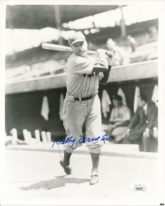 Billy Herman HOF Brooklyn Dodgers Signed/Autographed 8x10 Photo JSA 159104