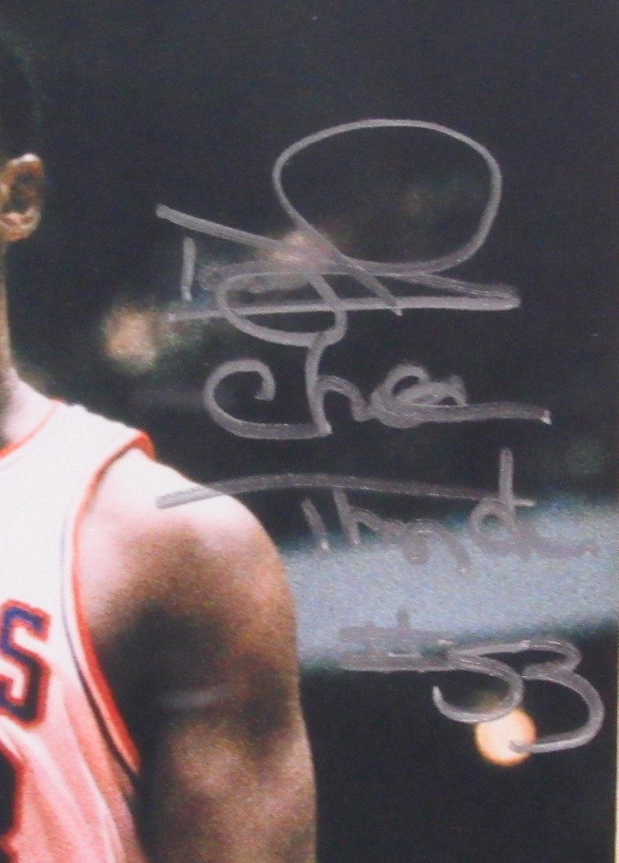 Darryl Dawkins Philadelphia 76ers Autographed 8x10 Photo Collage Framed 189613