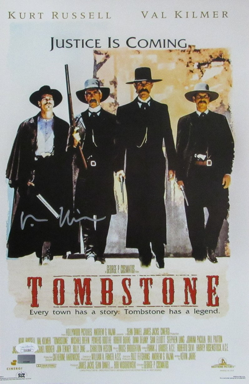 Val Kilmer Actor Signed/Autographed "Tombstone" 11x17 Photo JSA 166353