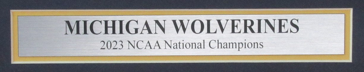 The Michigan Daily Newspaper Michigan 2023 National Champions Framed 186393