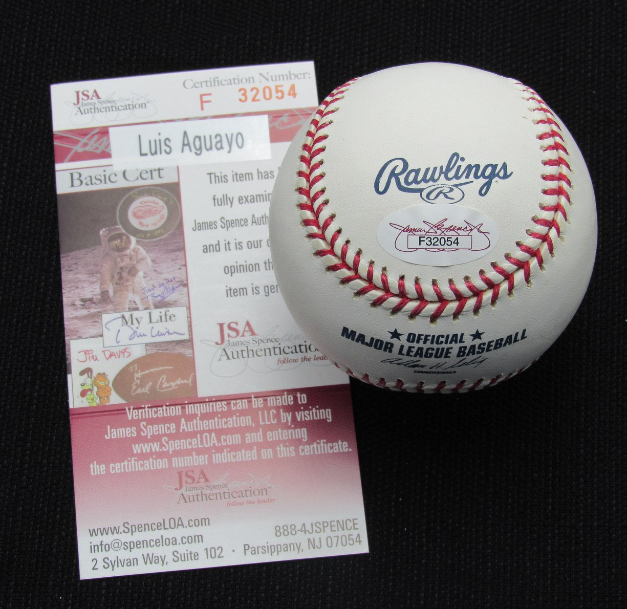 Luis  Aguayo Signed/Auto Yankees 100th OML Baseball JSA 186917