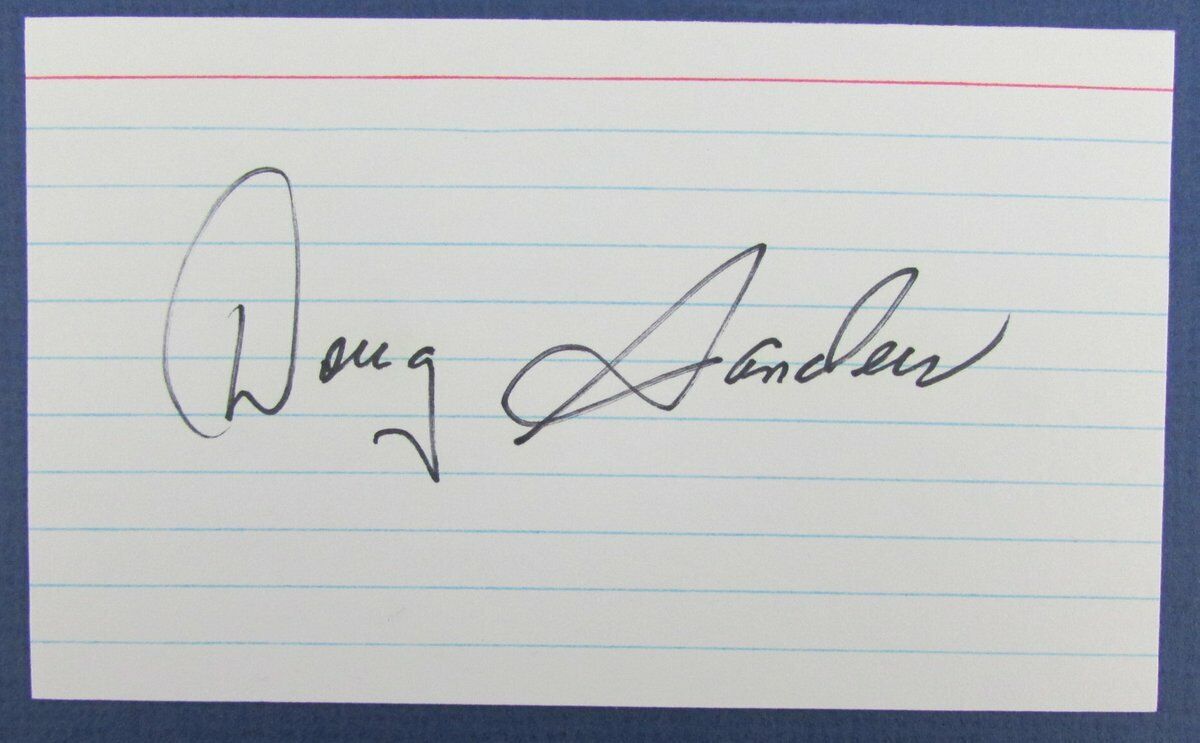 Doug Sanders PGA Signed 3x5 Index Card 127067