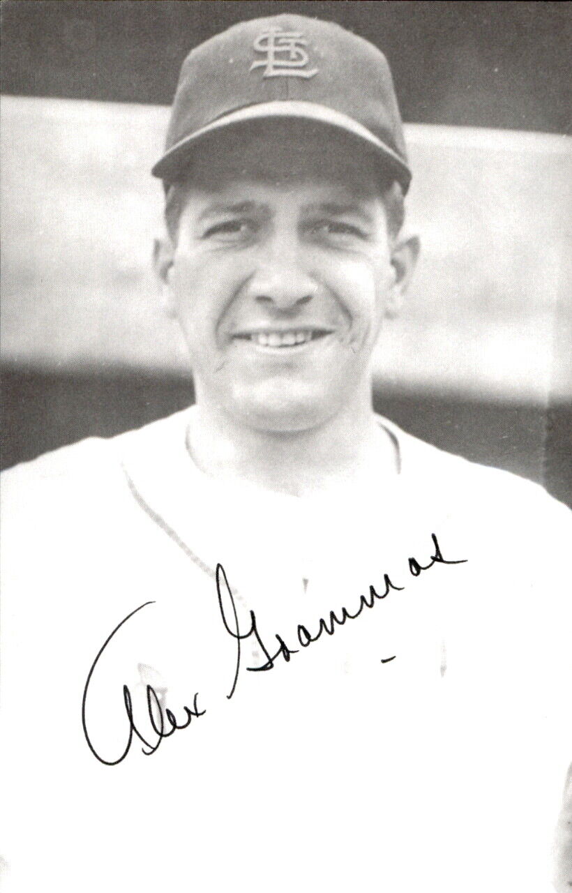 Alex Grammas St. Louis Cardinals Signed/Autographed 3x5  Photo 178405
