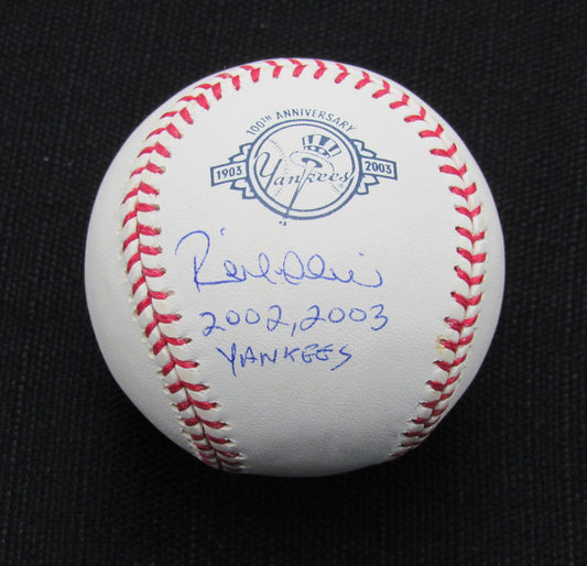 Raul Mondesi Signed/Auto Yankees 100th OML Baseball JSA  186732