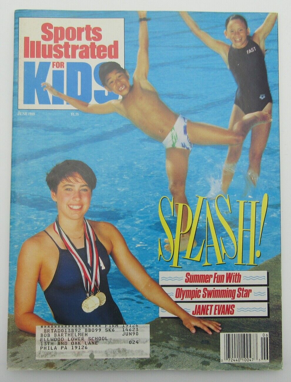 1989 Sports Illustrated for Kids Magazine w/ Andre Agassi Uncut Sheet 159378