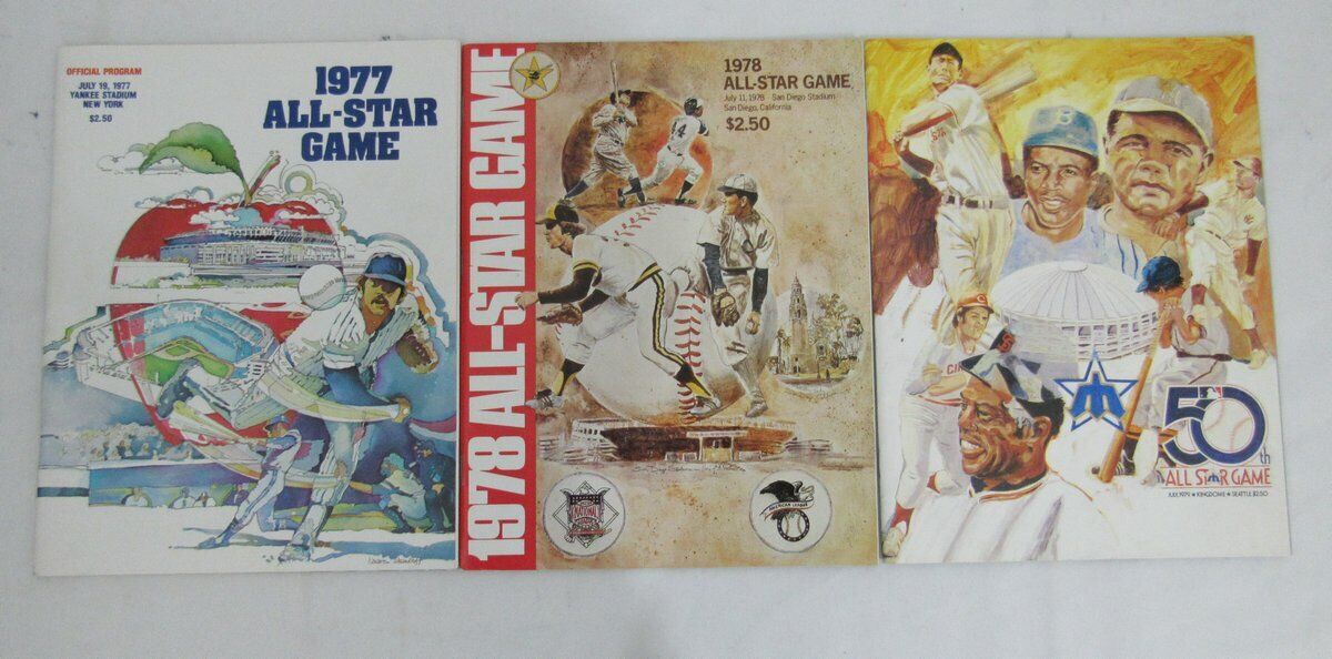 1974-2013 MLB All Star Game Program Run All 40 Programs N/MT 131814