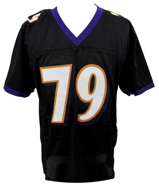 Ronnie Stanley Signed Black Custom Football Jersey Ravens Beckett 186218