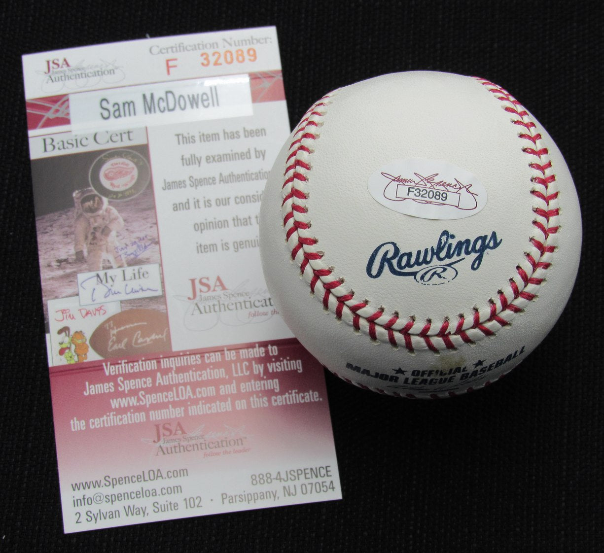 Sam McDowell Signed/Auto Yankees 100th OML Baseball JSA  186849