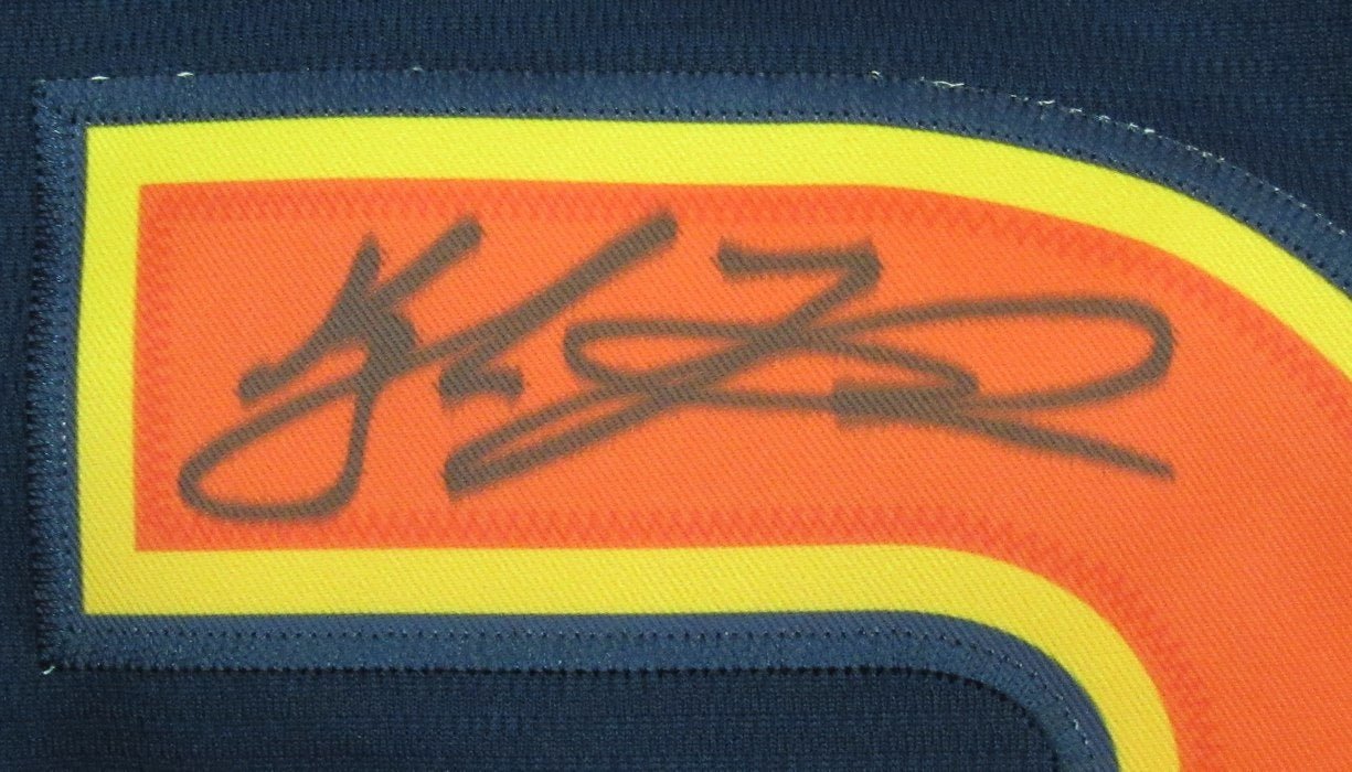 Kyle Tucker Astros Signed/Auto Nike Navy Blue Space City Jersey Beckett 189817