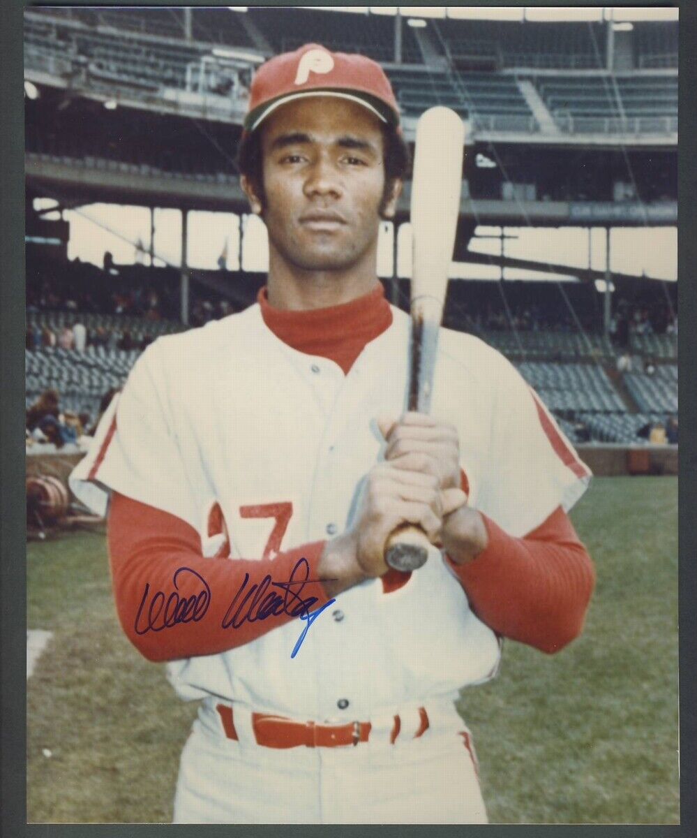 Willie Montanez Phillies Signed/Autographed 8x10 Photo PASS 123596