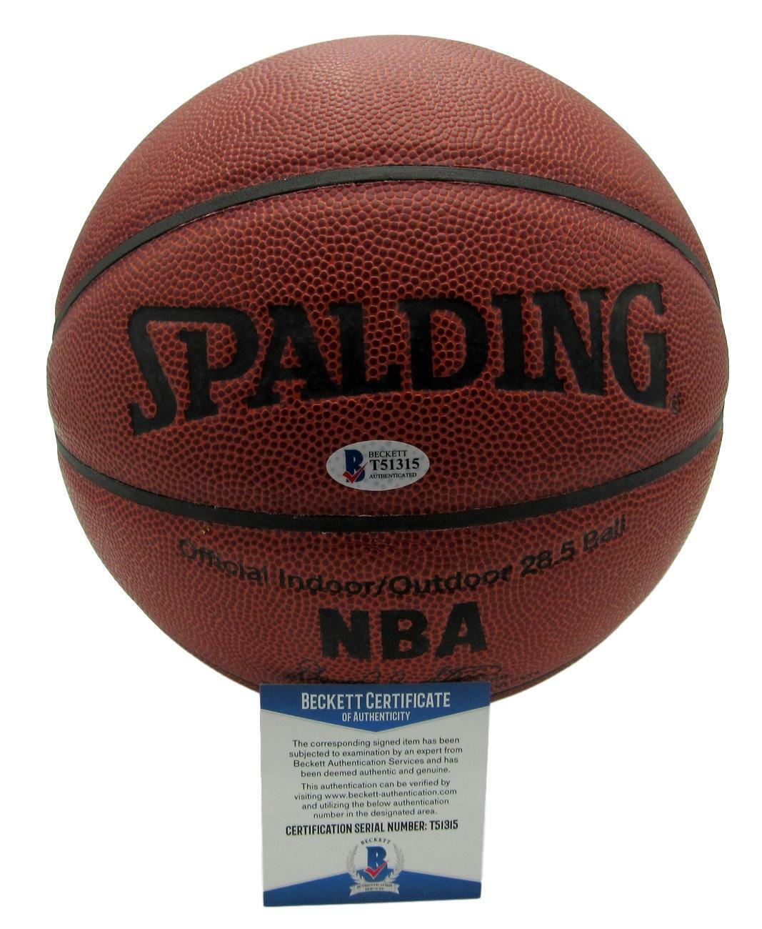 Ed Macauley HOF Signed Boston Celtics Spalding Basketball Beckett 151730