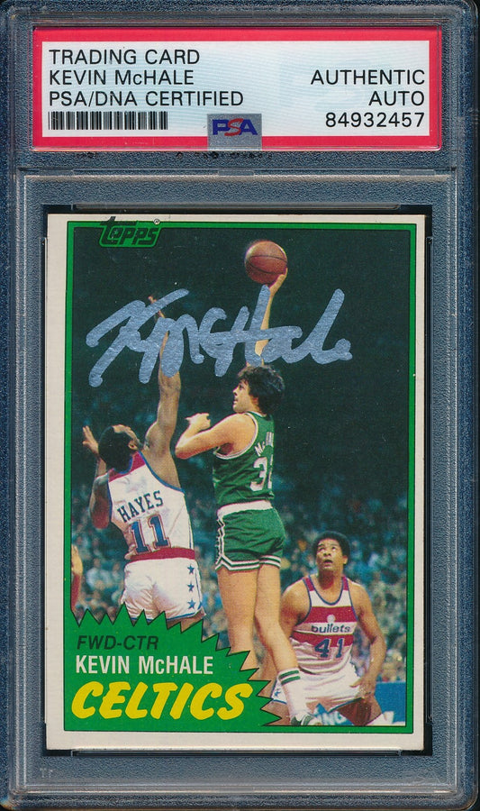 1981-82 Topps #75 Signed/Auto Kevin McHale HOF Boston Celtics PSA/DNA 179538