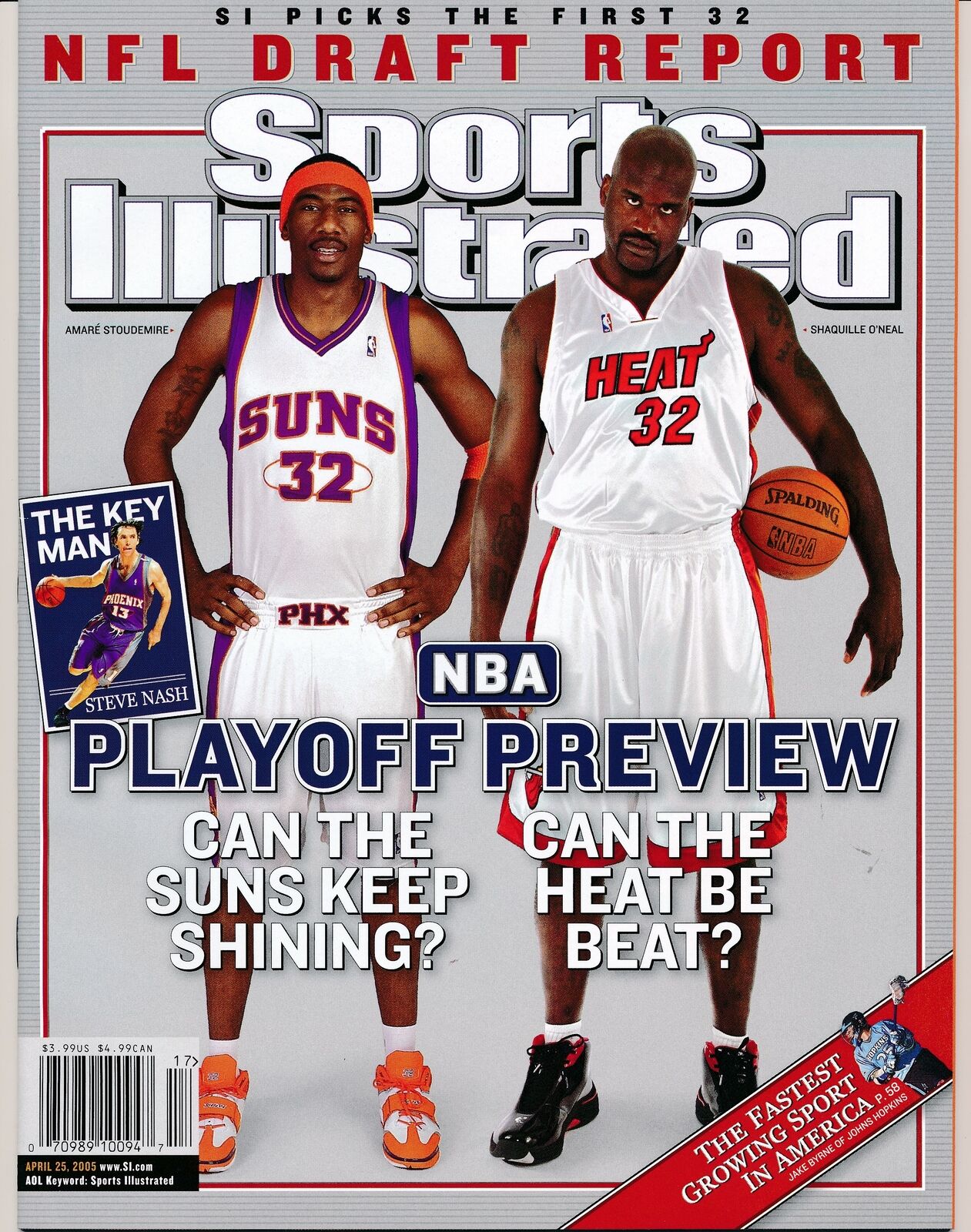 2005 Sports Illustrated w/ O'Neal/Stoudemire Sunds/Heat NO LABEL 162873