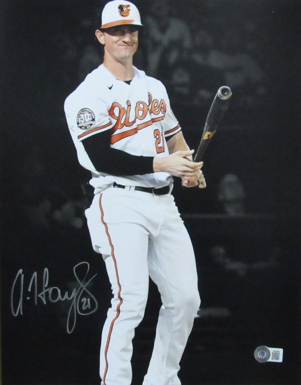 Austin Hays Signed 11x14 Photo Baltimore Orioles Beckett 186264