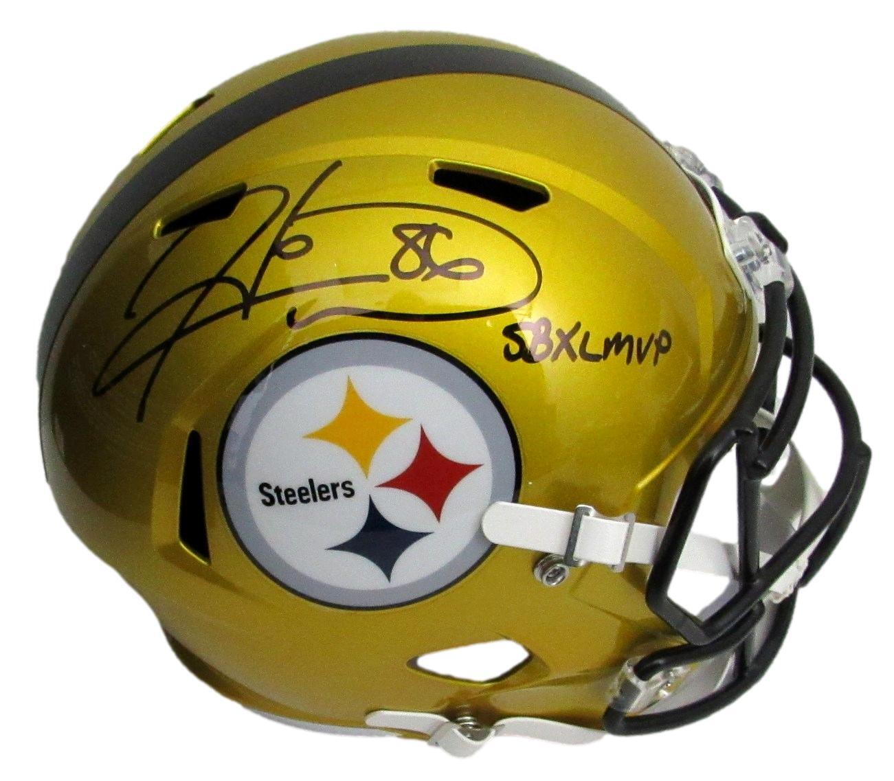 Hines Ward  Signed/Inscr Full Size Flash Replica Helmet Steelers Beckett 172748