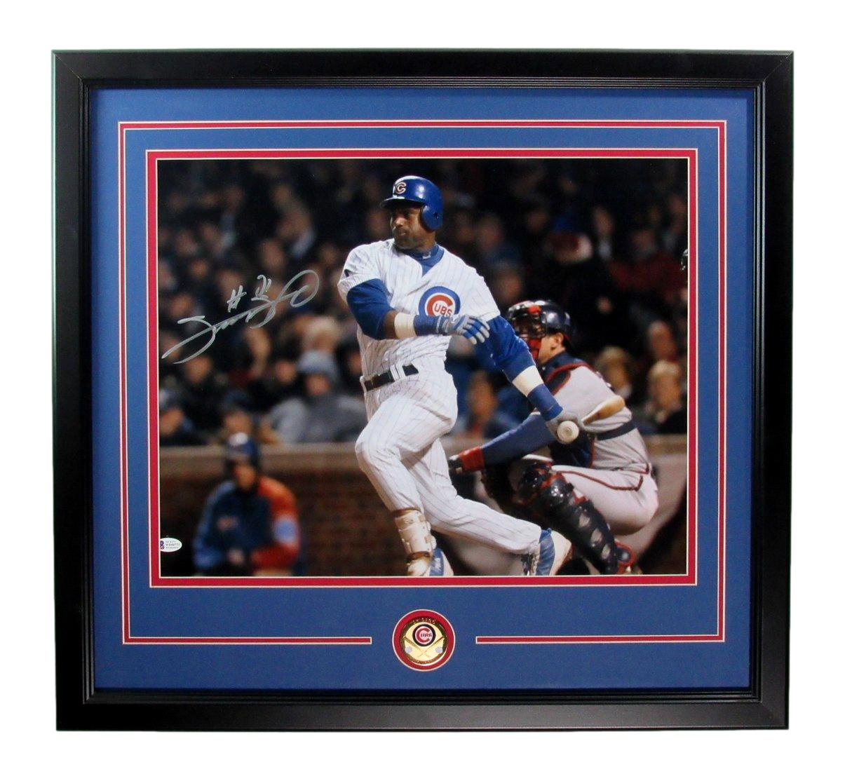 Sammy Sosa Signed/Auto 16x20 Photo Chicago Cubs Framed Beckett 188786