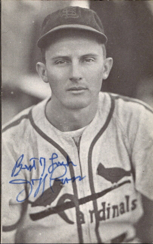 Jeff Cross Cardinals d. 1997 Signed/Autographed 3x5  Photo 178157