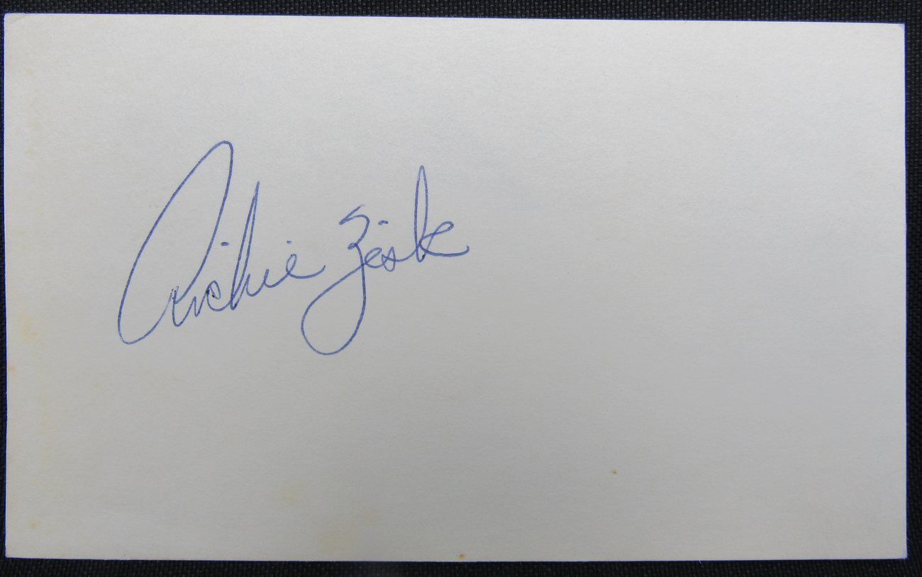 Richie Zisk 1970's Pittsburgh Pirates  Autographed/Signed 3x5 Index Card