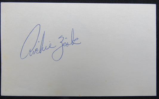 Richie Zisk 1970's Pittsburgh Pirates  Autographed/Signed 3x5 Index Card