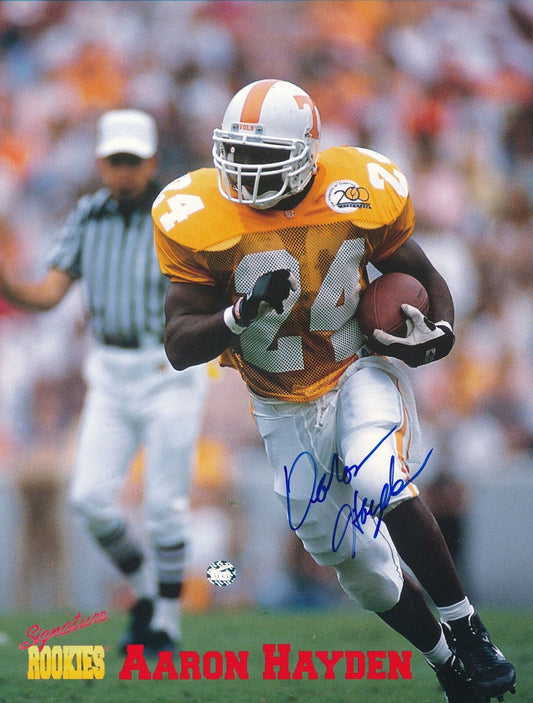 Aaron Hayden Autographed Signature Rookies 8x10 Photo University of Tennessee