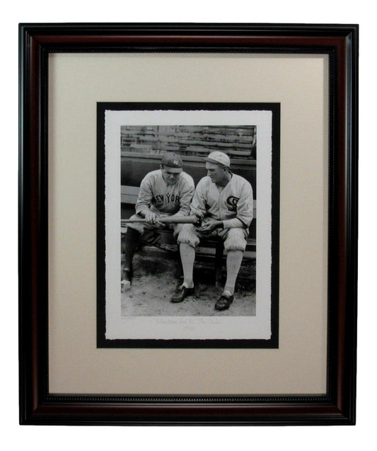 Babe Ruth/Joe Jackson Fine Art Lithograph Limited Numbered Print Framed 188514