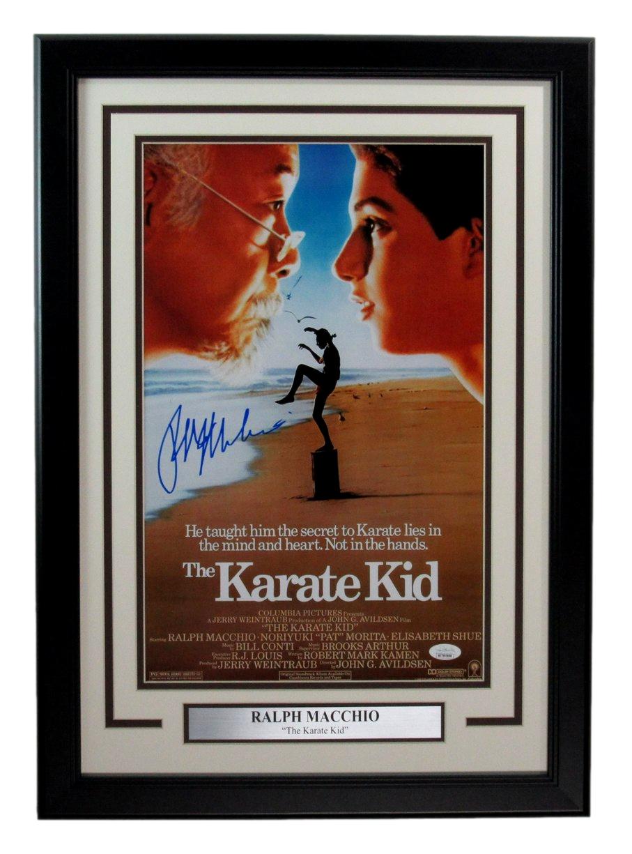 Ralph Macchio Autographed/Signed 11x17 Photo Karate Kid Framed JSA 188526